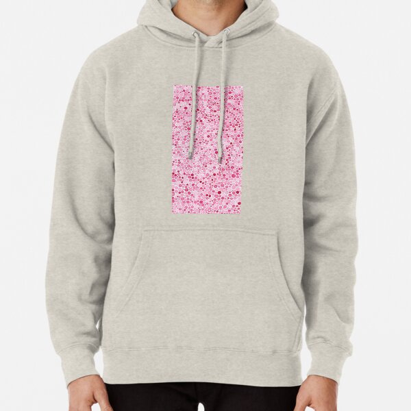 Pink Watercolor Dots Pullover Hoodie