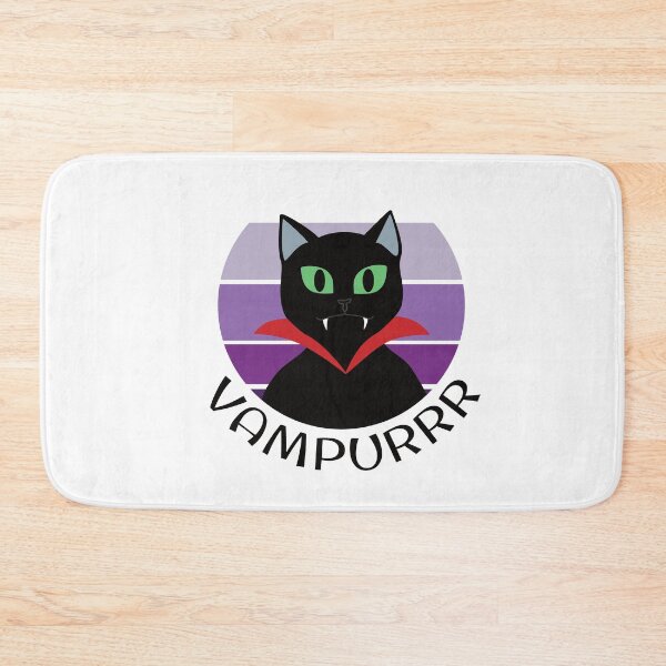 Item preview, Vampurr the Halloween vampire cat designed and sold by ReluctantChickn.