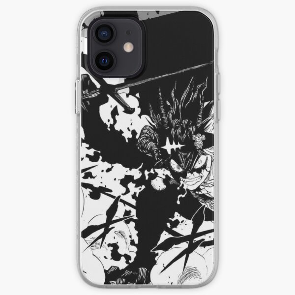 La rage de Black Asta - Black Clover Coque souple iPhone