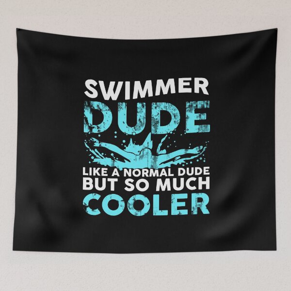 Item preview, Gift idea swimmer dude cooler than normal guy designed and sold by Nessshirts.