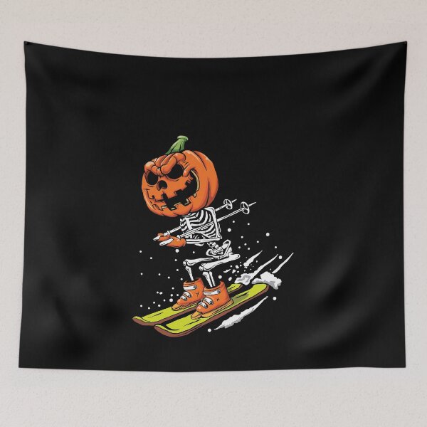 Item preview, Ski Holiday Halloween Pumpkin designed and sold by AxzoGerman.