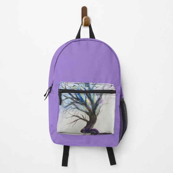Item preview, Haunted watercolor tree and flying bats  designed and sold by Stephanie  Skeem.