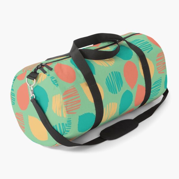 Item preview, Vector green colourful abstract leaves shapes polka dot pattern. designed and sold by jamiesoondesign.