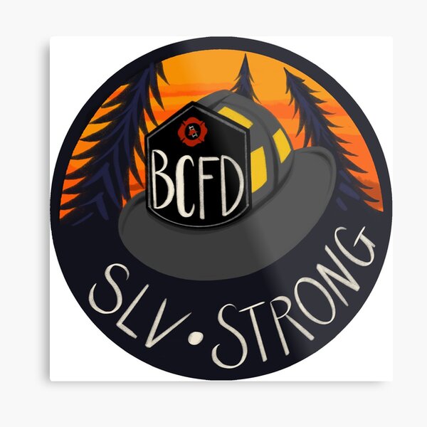 Support the BCFD! Metal Print