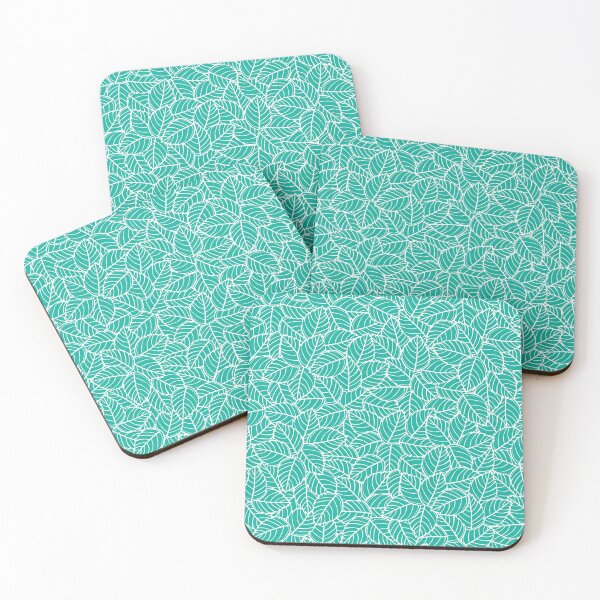 Item preview, Vector green leaves overlapped seamless pattern. designed and sold by jamiesoondesign.