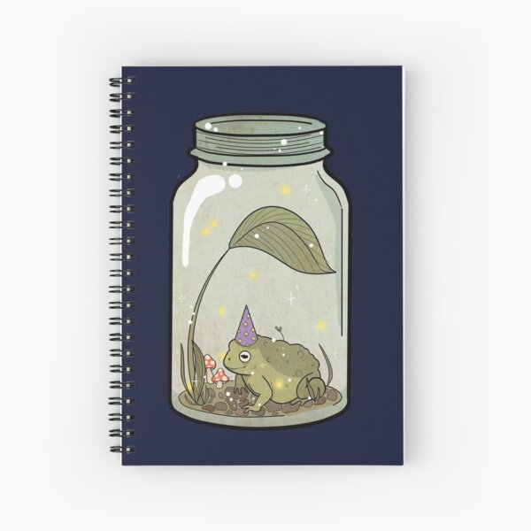 Item preview, wizard frog in mason jar designed and sold by Emma Stevens.