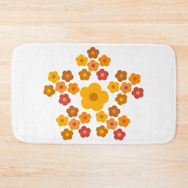 Item preview, Bib Flowers of Bib Flowers in Fall Colors on White designed and sold by CottoVerdi.