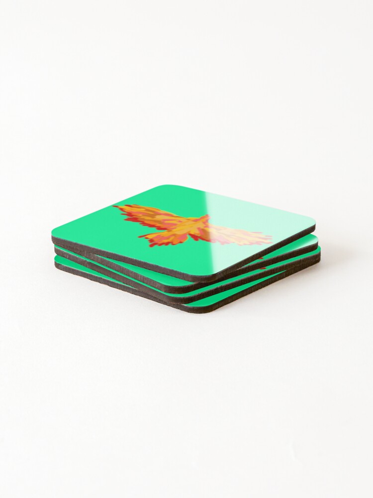 Thumbnail 4 of 5, Coasters (Set of 4), Basic Phoenix  designed and sold by BisonDraw.