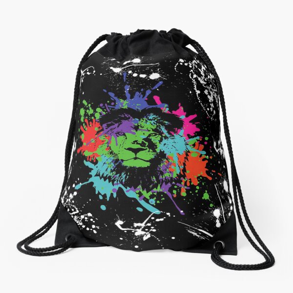 Lion Ink Splat Turnbeutel