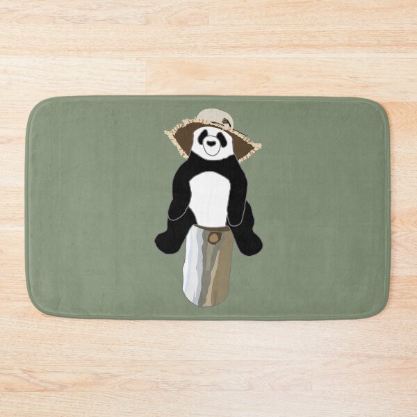 Item preview, Panda with Hat on Tree Stump designed and sold by designsbyad.