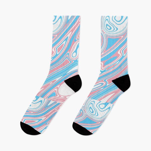 Item preview, Trans Pride "Liquid Spill" Flag designed and sold by Cabled Creature.