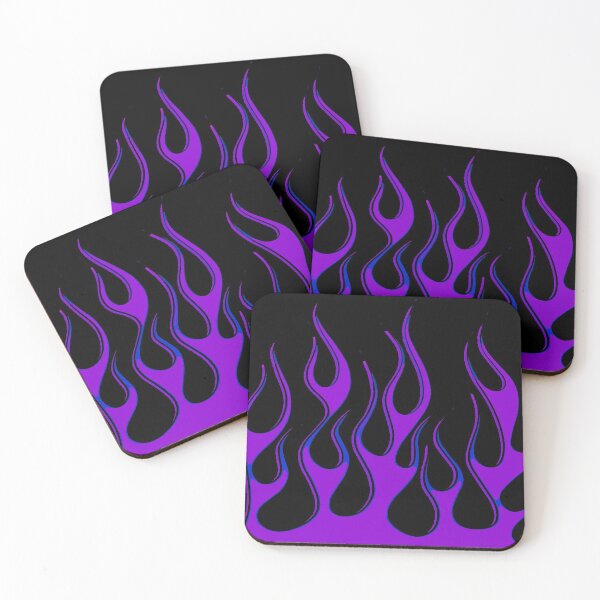 Item preview, purple and black flames designed and sold by smilinsummer.