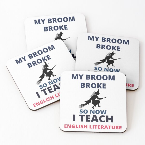 Item preview, my broom broke so now i teach english literature halloween teachers shirt,october school top educators party spirit week orange fall trendy learning vertual designed and sold by BousboulaStorie.