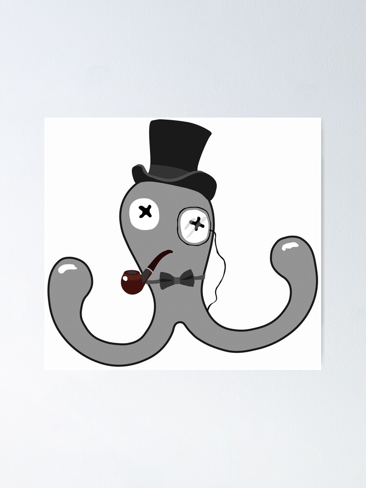 Posh Drunk Octopus Clothes Hook Poster for Sale by KieranExley