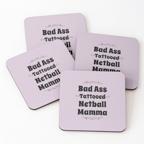 Item preview, Bad Ass Tattooed Netball Mamma designed and sold by PetitePeche.