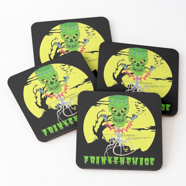 Item preview, LAB TECH HALLOWEEN FULL MOON FRANKEN PHAGE FRANKENSTEIN FUNNY BACTERIOPHAGES designed and sold by Hippiesole.