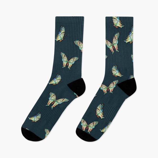 Item preview, Watercolor Butterflies onTeal Green designed and sold by Sharon Schwalbe.