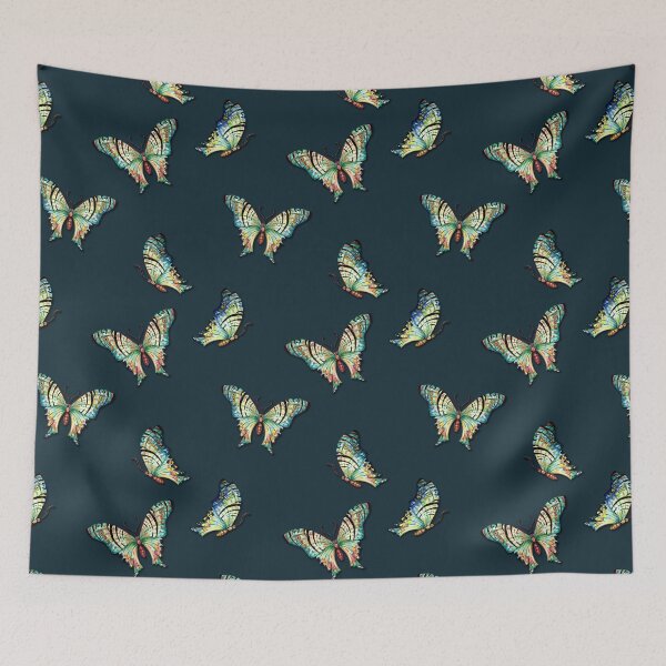 Item preview, Watercolor Butterflies onTeal Green designed and sold by Sharon Schwalbe.