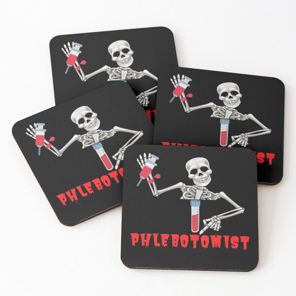 Item preview, FUNNY PHLEBOTOMIST HALLOWEEN SKELETON SYRINGE   designed and sold by Hippiesole.