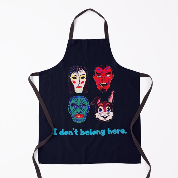 Artikelvorschau, Retro Halloween Masken T-Shirt entworfen und verkauft von Swooncake Press.