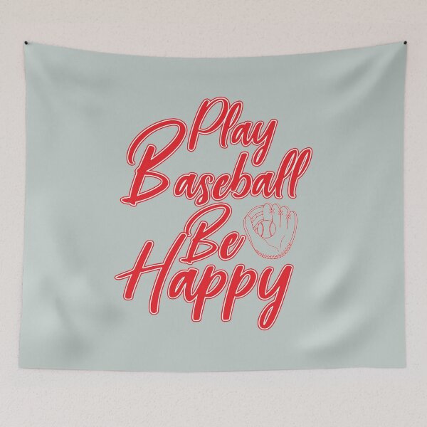 Item preview, Play baseball be happy  - Awesome Baseball lover Gift designed and sold by Teenation9.