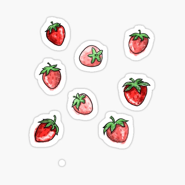 Artikel-Vorschau von Erdbeeren, designt und verkauft von softbluesocks.