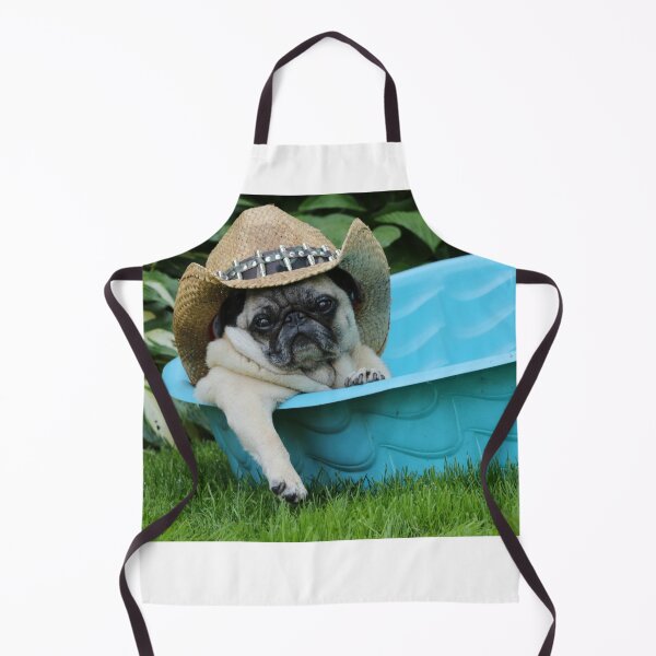 Item preview, Igor Cowboy Pug in Pool designed and sold by IgorandZombie.
