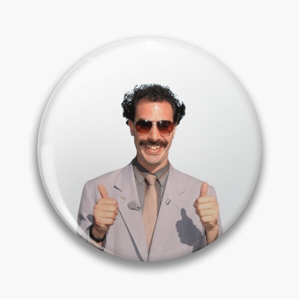 Item preview, Borat Thumbs Up Sacha Baron Cohen - Funny Borat Quote designed and sold by AB-BRAND.