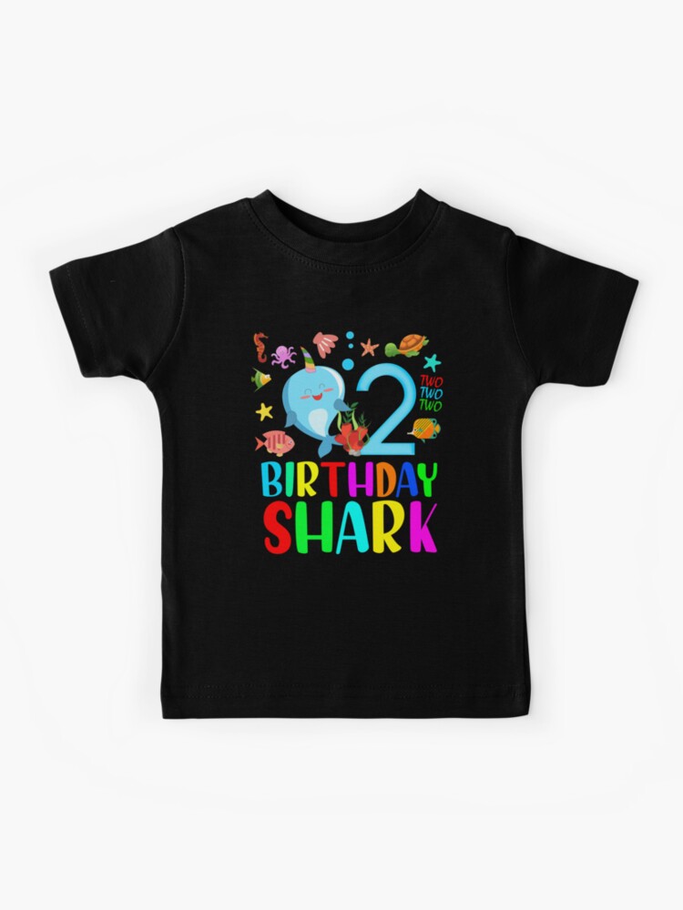 Kids Baby Cute Shark Birthday Boy 2 Year Old Gift - Doo Doo Doo T-Shirt Kids Baby Cute Shark Birthday Boy 2 Year Old Gift - Doo Doo Doo T-Shirt