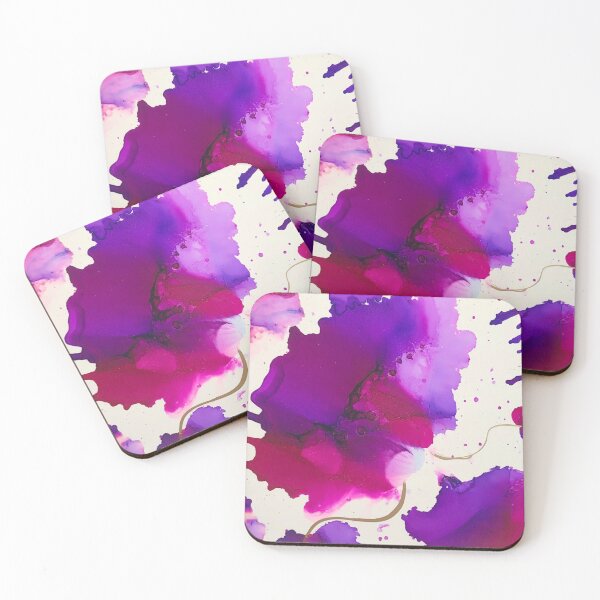 Item preview, Purple Fuchsia Petals Alcohol Ink designed and sold by Artfully Abstracted.