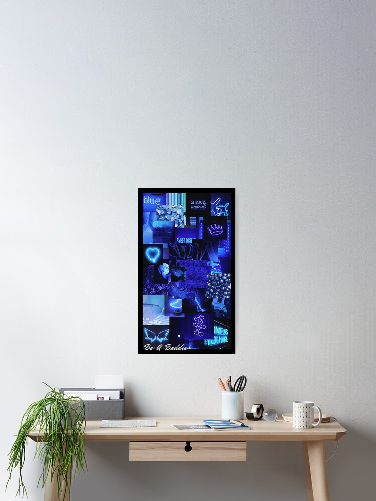 Aesthetic Blue Collage Poster For Sale By Vivichill Redbubble 2995