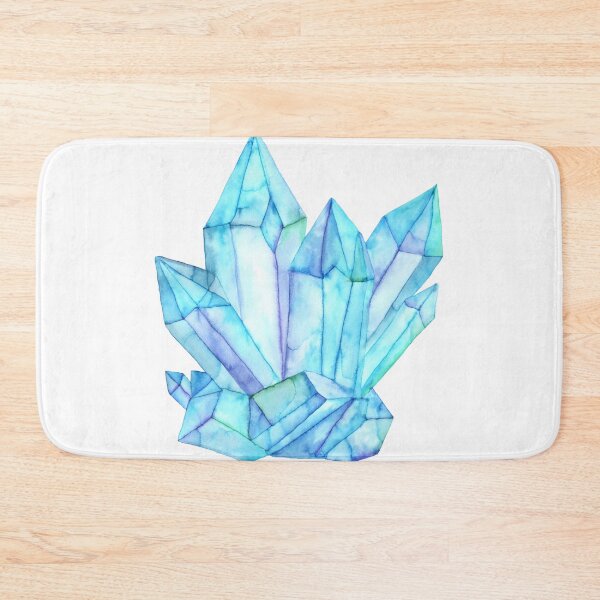 Item preview, Watercolor Crystals "Facets" series #5 Blue designed and sold by RoxyTocin.