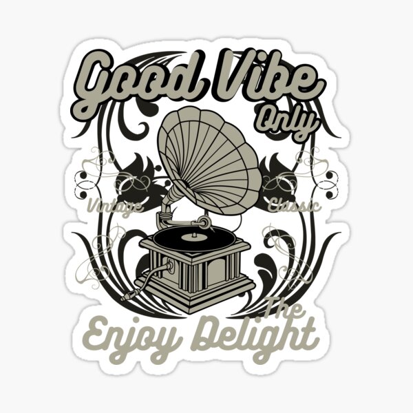 Item preview, Good Vibe Only - Impresionante regalo para los amantes del gramófono designed and sold by Teenation9.