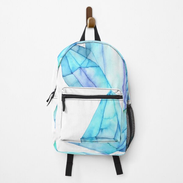 Item preview, Watercolor Crystals "Facets" series #5 Blue designed and sold by RoxyTocin.
