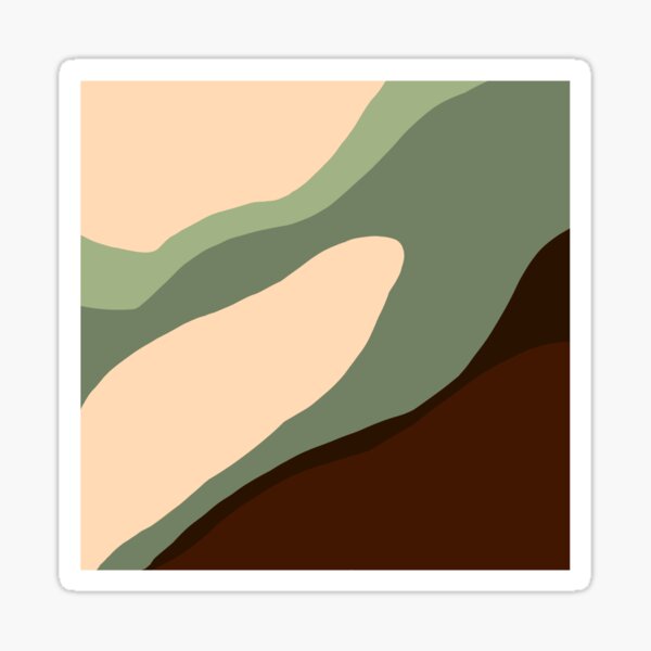 Item preview, Green Waves Print designed and sold by JanuaryLemon.