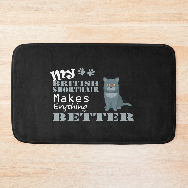 Item preview, Makes everything Better Essential T-Shirt, British Shorthair lover, Gift Idea, funny cats saying, cute cat top ladies shirt birthday  kitten meow. designed and sold by Geeks-Design.