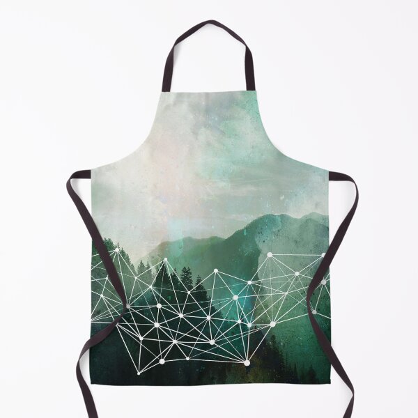 Item preview, Green Geometric Mountains designed and sold by zubop81.