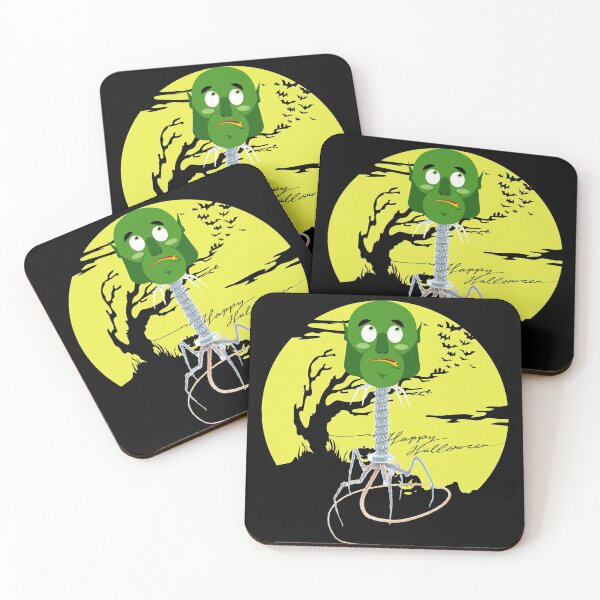 Item preview, LAB TECH GUILTY GOBLIN PHAGE FULL MOON HALLOWEEN OGRE FUNNY BACTERIOPHAGES designed and sold by Hippiesole.