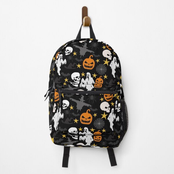 Item preview, Halloween Witch Hat Pumpkin Skull Ghost Bat Pattern designed and sold by PY Tees.