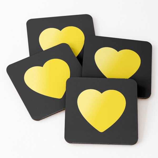 Item preview, yellow heart designed and sold by PixelCookieDsgn.