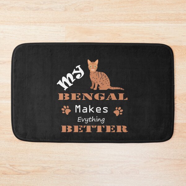 Item preview, Makes everything Better Essential T-Shirt, Bengal lover, Gift Idea, funny cats saying, cute cat top ladies shirt birthday  kitten meow. designed and sold by Geeks-Design.