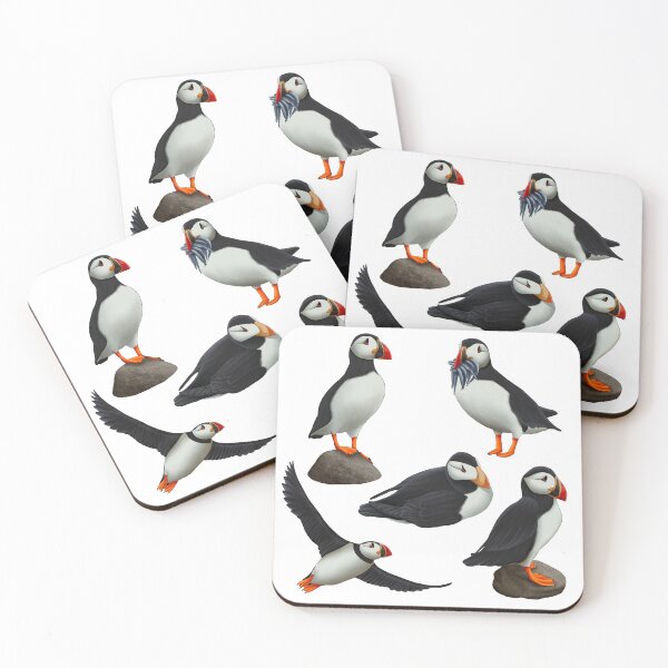 Item preview, Puffin Bird Pattern designed and sold by troyanthonyart.