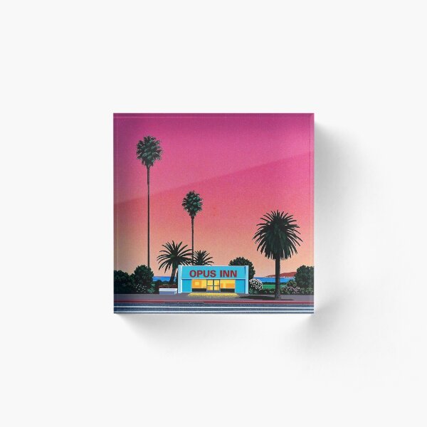 Hiroshi Nagai Vaporwave Acrylic Block