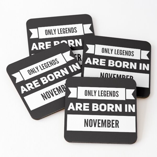 Item preview, Only Legends Are Born In November designed and sold by Mamibo.