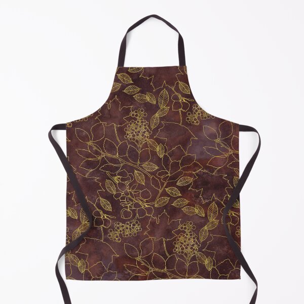 Item preview, Golden Leaves Drawing on Brown designed and sold by Lynnea Washburn.