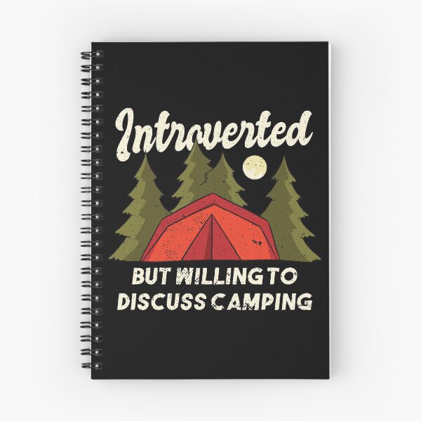 Item preview, Introverted but willing to discuss camping designed and sold by CreationFirm.