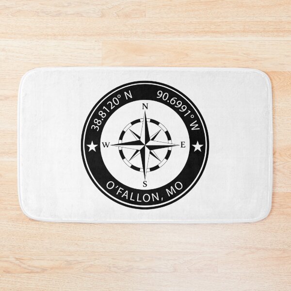 Item preview, O'Fallon, Missouri Geographical Coordinates designed and sold by TeeOhGraphics.