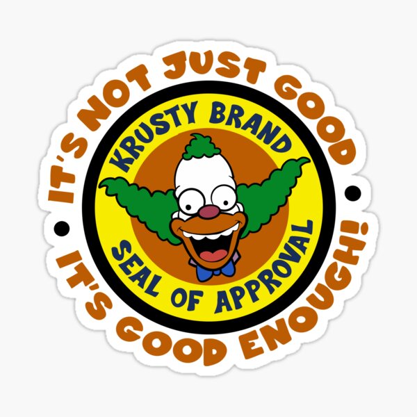 Krusty seal Sticker