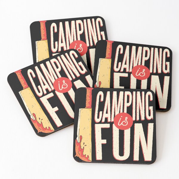 Item preview, CAmping is fun funny horror t-shirt designed and sold by CreationFirm.