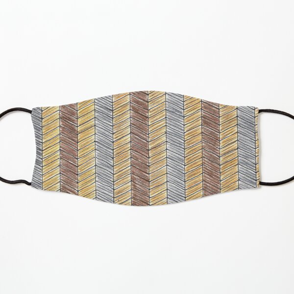 NEUTRAL HERRINGBONE WEAVE Kids Mask
